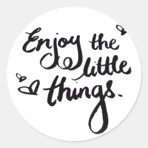 Schattige Inspirerend Positivity Quote Ronde Sticker