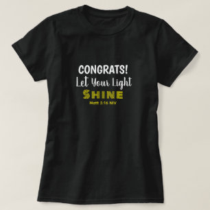 Schattige Inspirerende Bijbeltekst Afstuderen Zwar T-shirt
