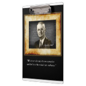 Schattige inspirerende Napoleon Hill klembord (Links)