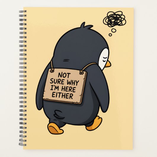 Schattige introverte humor planner (Voorkant)