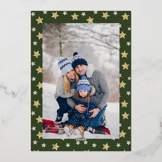 Schattige is het de seizoensfoto folie feestdagenkaart (Achterkant)