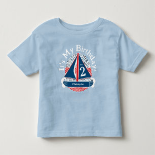 Schattige is het mijn verjaardagsjongen nautische kinder shirts