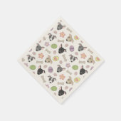 Schattige Italiaans Greyhound Dogs Paaseieren Patr Servet (Hoek)