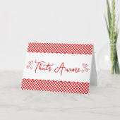 Schattige Italiaans thema "Dat is Amore" Bedankkaart (Voorkant)