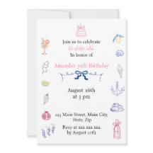 Schattige Italiaanse Minimalistische Verjaardag