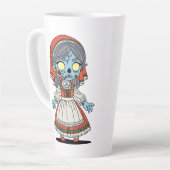Schattige Italiaanse zombie Latte Mok (Linkerhoek)
