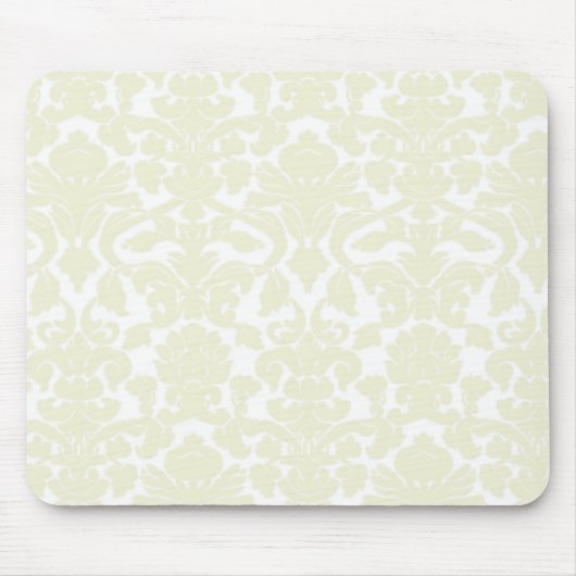 Schattige ivoordamaspatroon muismat (Voorkant)