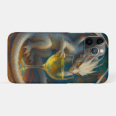Schattige Ivoren Draak & Witte Wijn Fantasie Kunst Case-Mate iPhone Case (Achterkant (horizontaal))