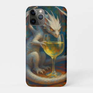Schattige Ivoren Draak & Witte Wijn Fantasie Kunst Case-Mate iPhone Case