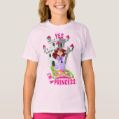 Schattige Ja, ik ben een prinses T-shirt (Voorkant)