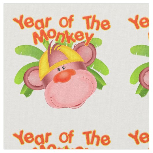 Schattige jaar van de Monkey Baby Stof (Close Up)