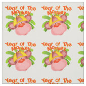 Schattige jaar van de Monkey Baby Stof (Swatch)