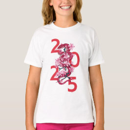 Schattige jaar van de slang 2025 | chinese zodiako t-shirt