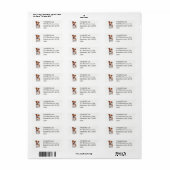 Schattige Jack Russel Terrier Etiket (Full Sheet)