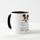Schattige Jack Russell Hond Grappige Op Maat Gemaa Mok (Voorkant links)