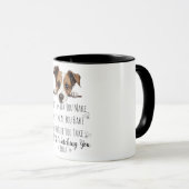 Schattige Jack Russell Hond Grappige Op Maat Gemaa Mok (Voorkant rechts)