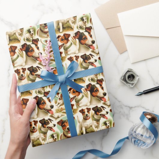 Schattige Jack Russell Terrier Cadeaupapier (Geschenken)