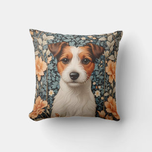 Schattige Jack Russell Terrier geïnspireerd door W Kussen