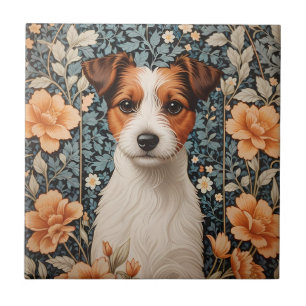 Schattige Jack Russell Terrier geïnspireerd door W Tegeltje