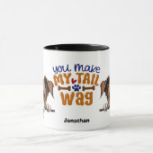 Schattige Jack Russell Terrier Je Maak Mijn Staart Mok (Midden)