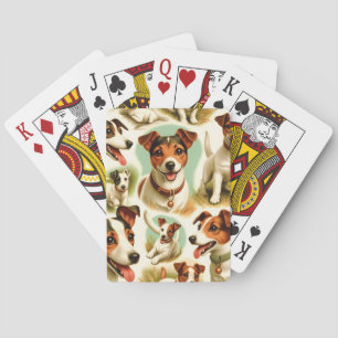 Schattige Jack Russell Terrier Pokerkaarten