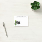 Schattige jaguar zwarte panter kat cartoon illustr post-it® notes (Kantoor)