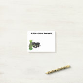 Schattige jaguar zwarte panter kat cartoon illustr post-it® notes (Op bureau)