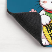 Schattige Japan Lucky Rabbit Maneki Neko Muismat (Hoek)