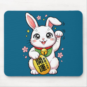Schattige Japan Lucky Rabbit Maneki Neko Muismat