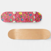 Schattige Japans Anime Pattern Skateboard (Horizontaal)