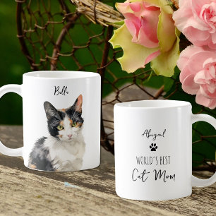 Schattige Japans Bobtail Cat Custom Beste Mam / Pa Koffiemok