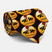 Schattige Japans Emo Emoticons Gezicht Stropdas (Opgerold)