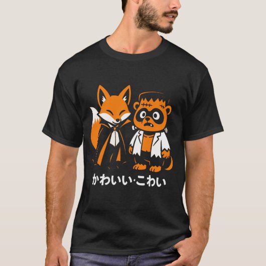 Schattige Japans Halloween T-shirt (Voorkant)