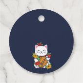 Schattige Japans Hibachi Dinner Verjaardagsfeest Bedankjes Labels (Achterkant)