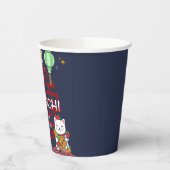 Schattige Japans Hibachi Dinner Verjaardagsfeest Papieren Bekers (Links)