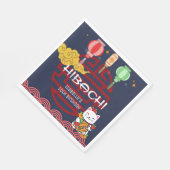 Schattige Japans Hibachi Dinner Verjaardagsfeest Servet (Hoek)