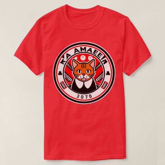 Schattige Japans Kat ramen 2 T-shirt (Design voorkant)