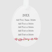 Schattige Japans Meisje Ornament (achterkant)