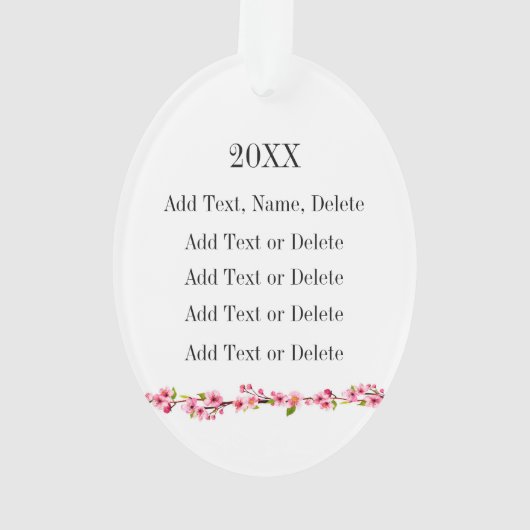 Schattige Japans Meisje Ornament (achterkant)