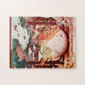 Schattige Japans Tuinliefhebbers Legpuzzel (Horizontaal)