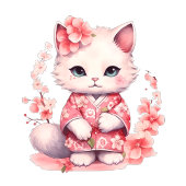 Schattige Japans Vibe Kat T-shirt