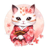 Schattige Japans Vibe Kat T-shirt
