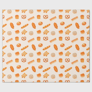 Schattige Japanse bakkerijbrood Kawaii Schattig Cadeaupapier