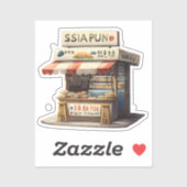 Schattige japanse foodie Sticker (Vel)