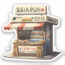 Schattige japanse foodie Sticker