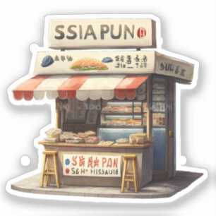 Schattige japanse foodie Sticker