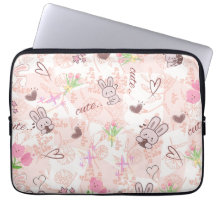 Schattige Japanse Kawaii Konijn en Roze Gingham Ge