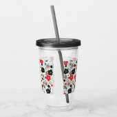 Schattige Japanse patroonontwerpen Acryl Drinkbeker (Links)