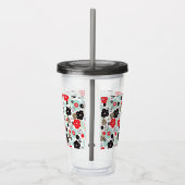 Schattige Japanse patroonontwerpen Acryl Drinkbeker (Rechts)