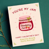 Schattige Je bent mijn Jam Classroom Valentijnsdag Notitiekaartje
